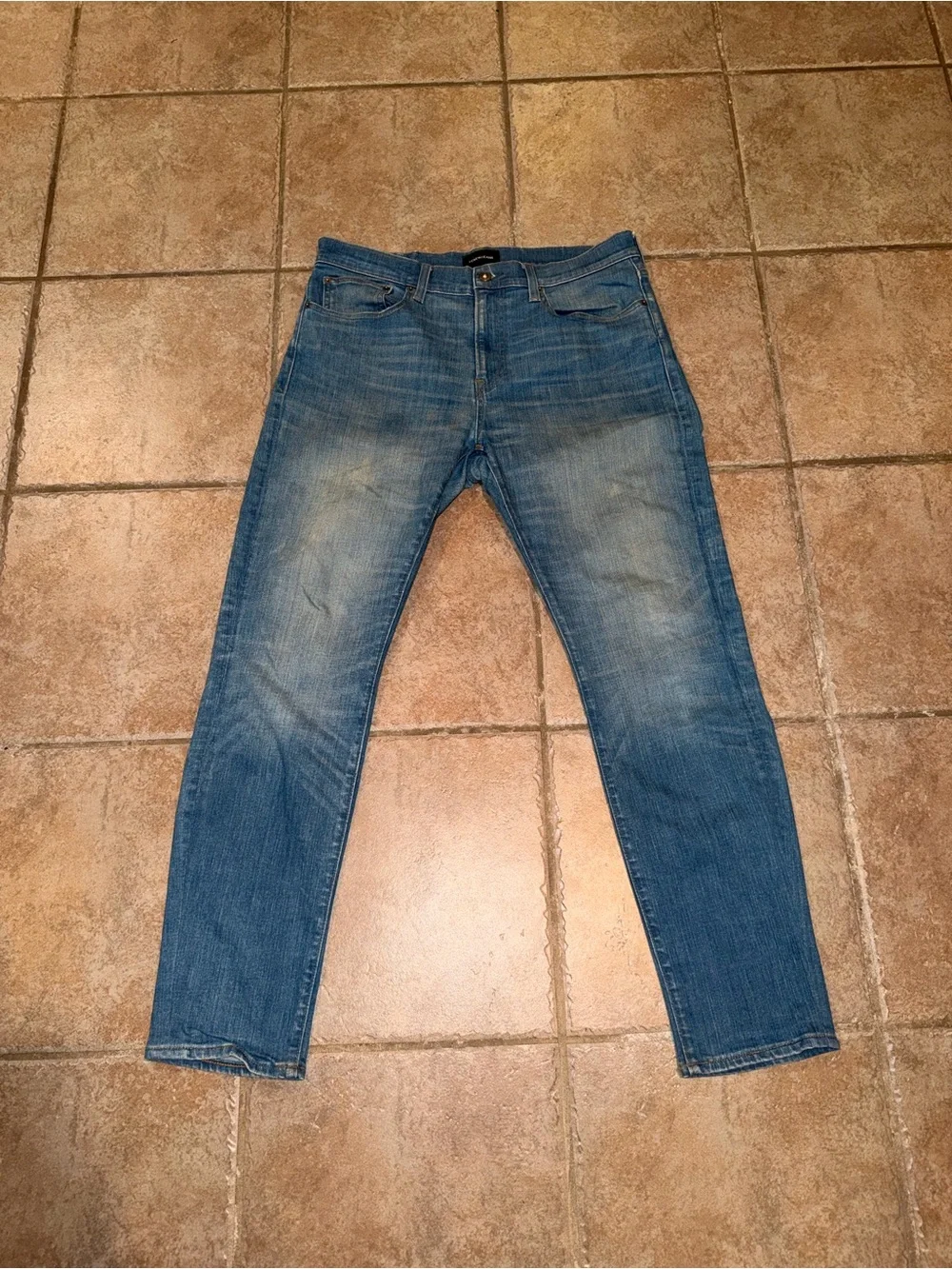 J. Crew Men's Light Blue Straight-Leg Jeans